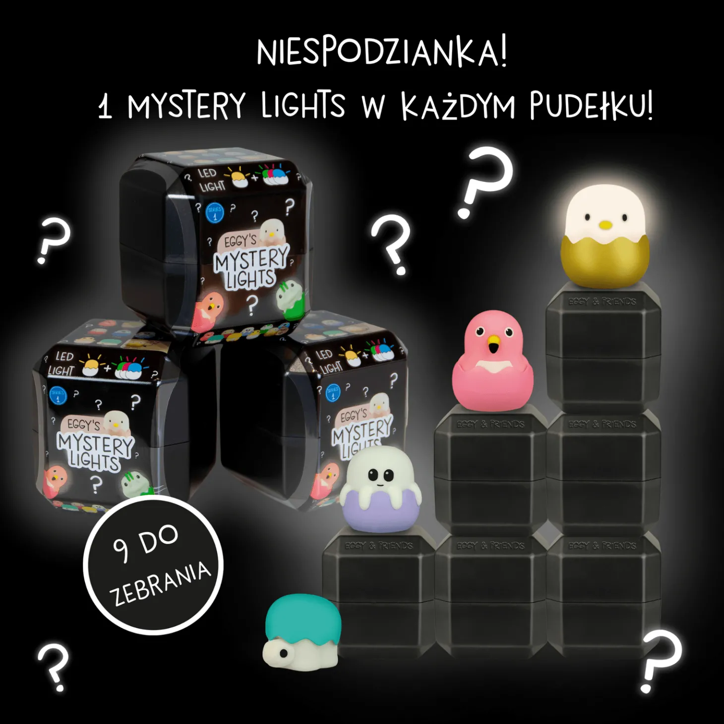 EGGY'S MYSTERY LIGHTS - Mini lampki niespodzianki