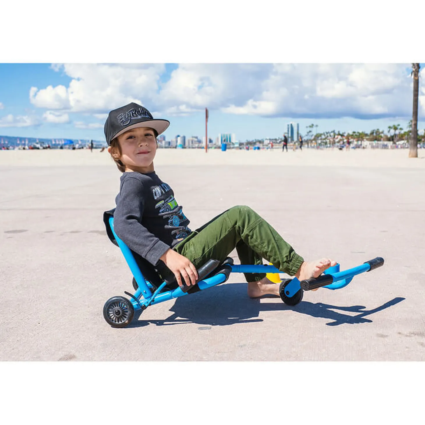 EzyRoller Classic Pojazd gokart napędzany nogami klasyczny 3-12 lat - Blue