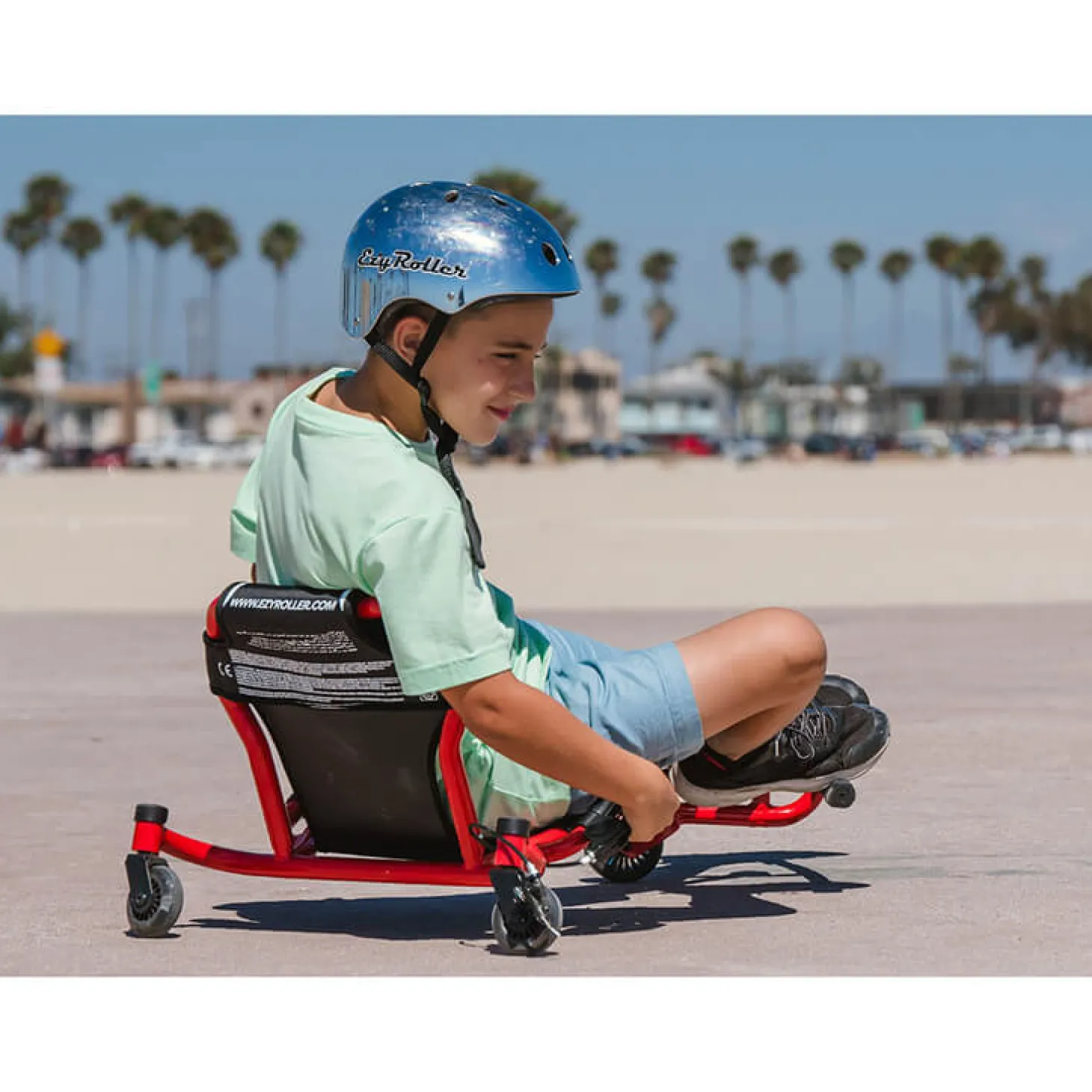 EzyRoller Spinner X Pojazd gokart napędzany nogami z funkcją 360° 4-12 lat - Red