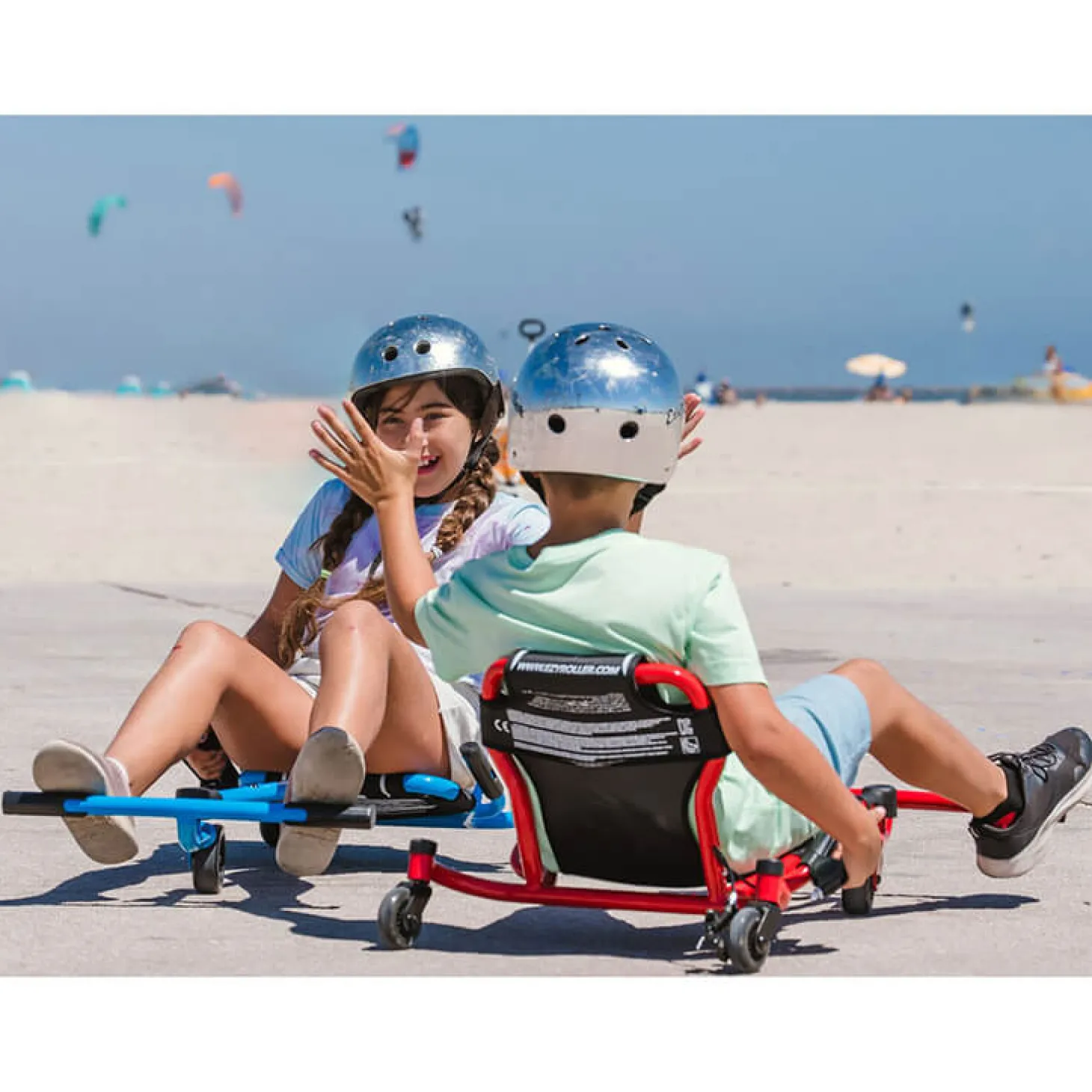 EzyRoller Spinner X Pojazd gokart napędzany nogami z funkcją 360° 4-12 lat - Red