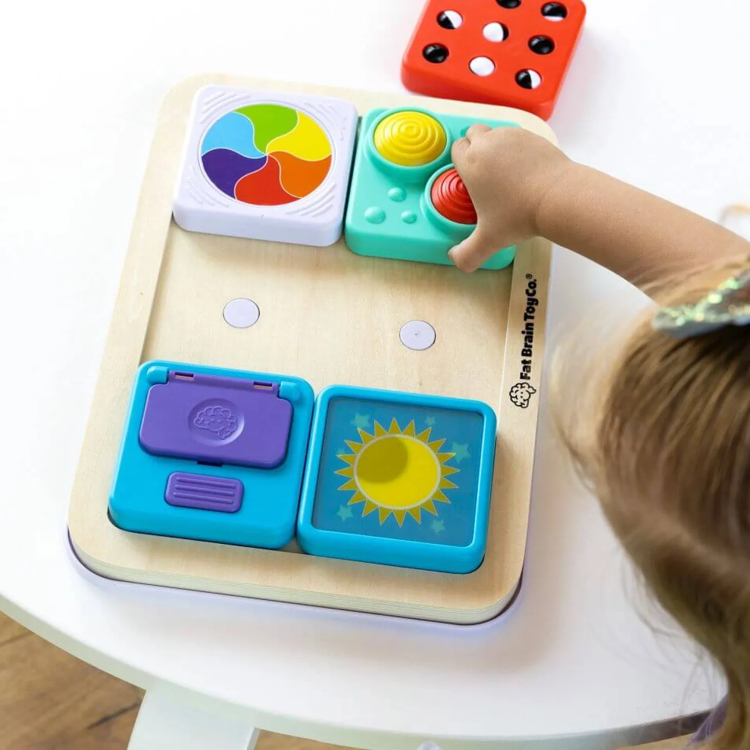 PlayTab Sensoryczne Kwadraty - zestaw 4 z kołem zębatym