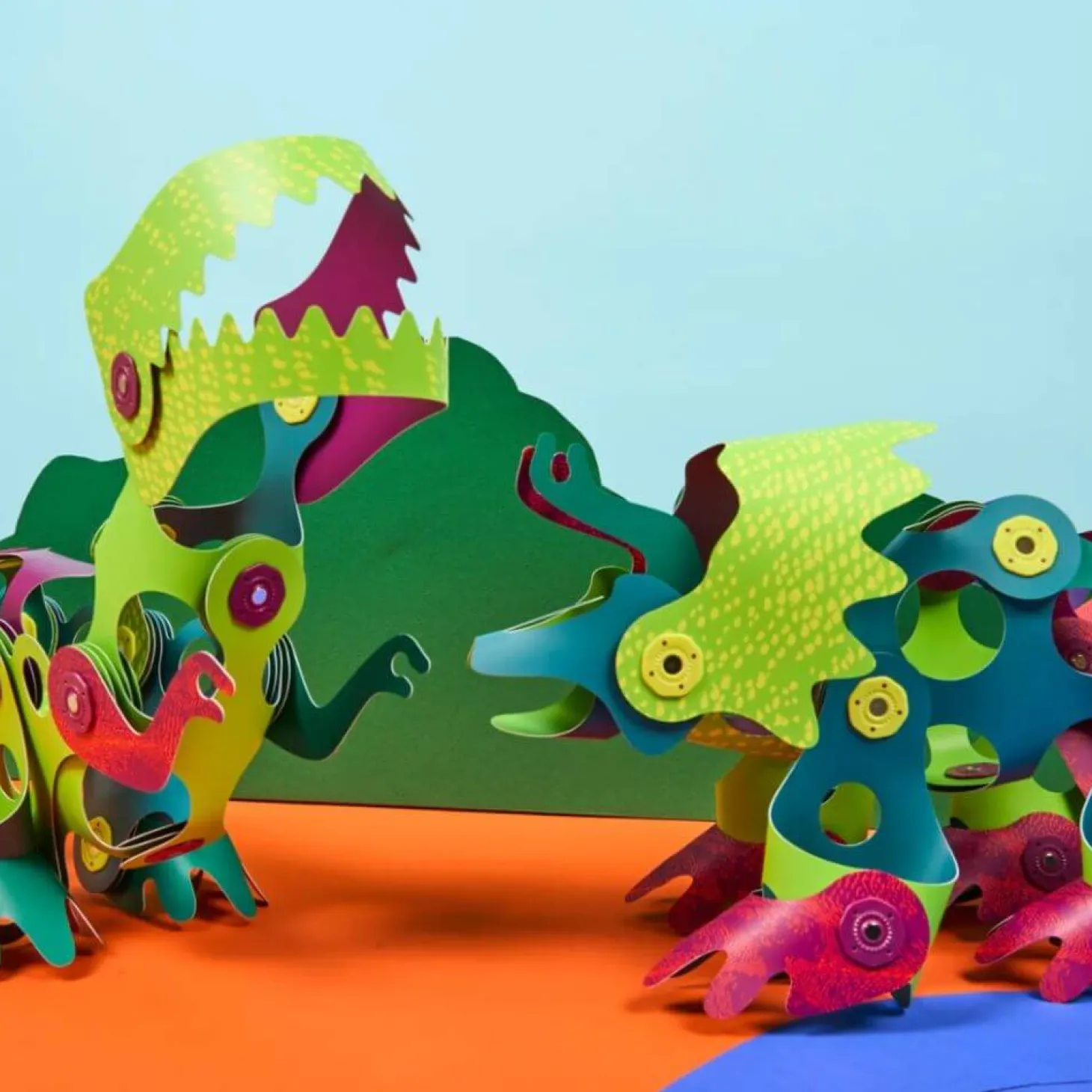 Układanka magnetyczna CLIXO Dinozaury , 36 elementy