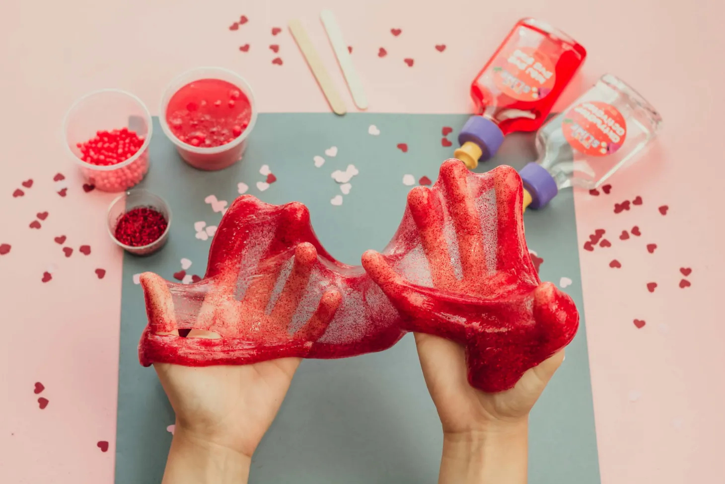 Zestaw DIY Slime - truskawka