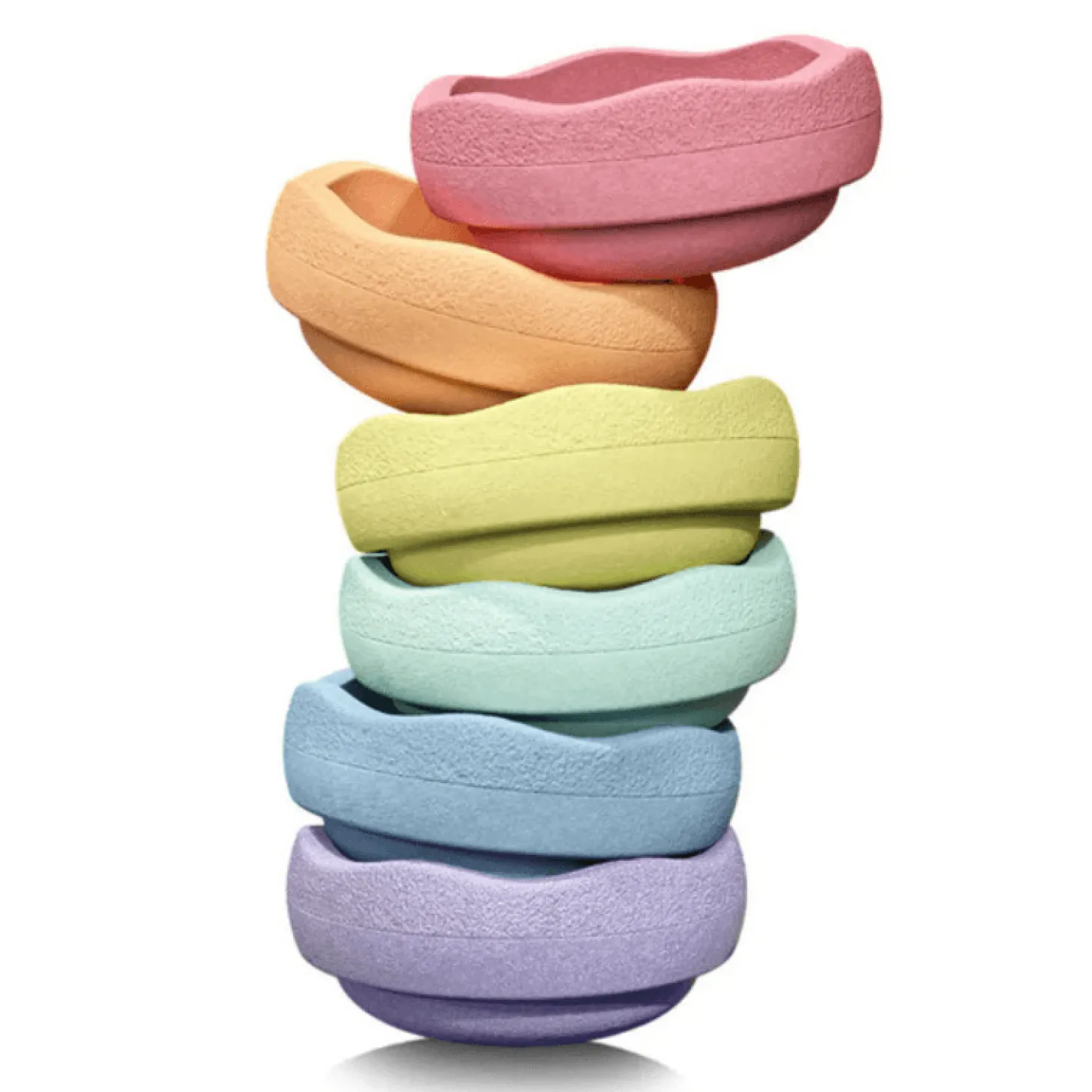 Zestaw do balansowania Stapelstein® Original Mini - Rainbow Pastel, 6el.