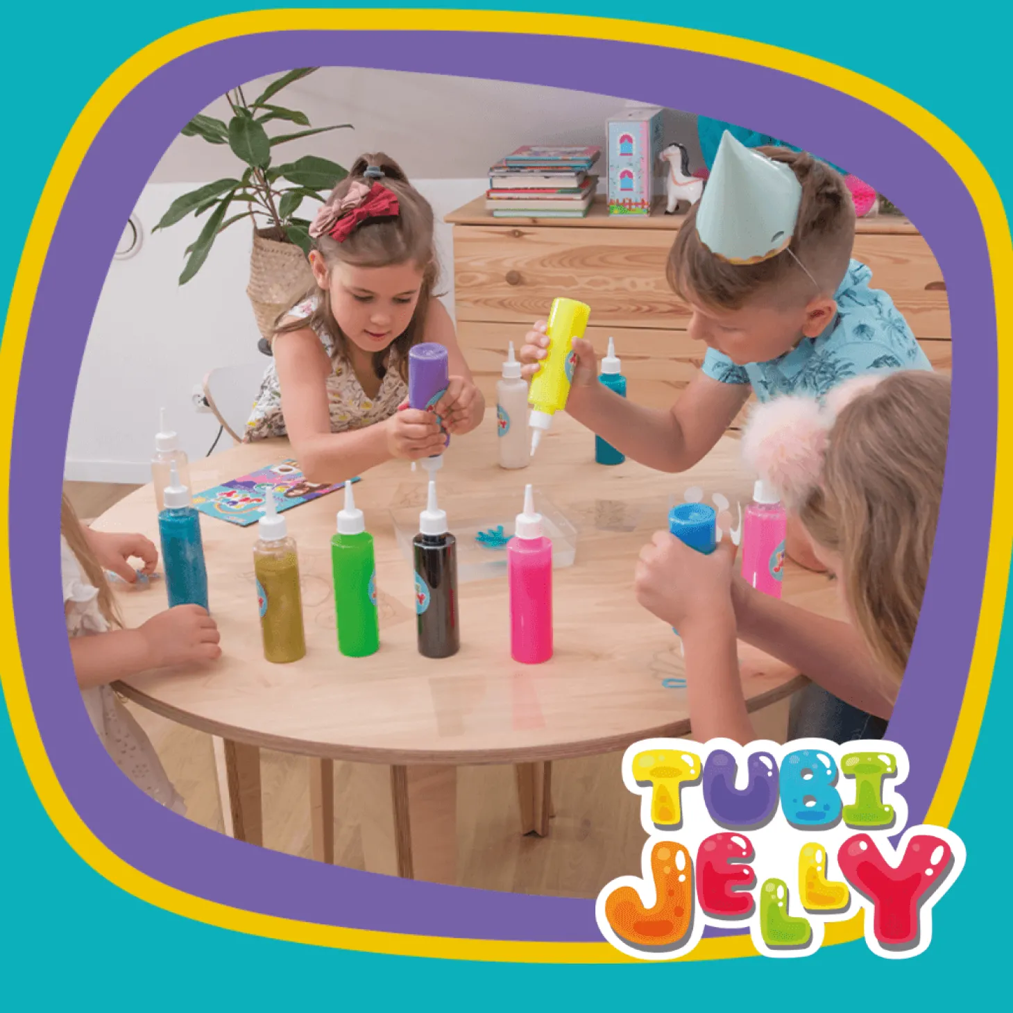 Zestaw Tubi Jelly 6 kolorów + małe akwarium - jednorożec